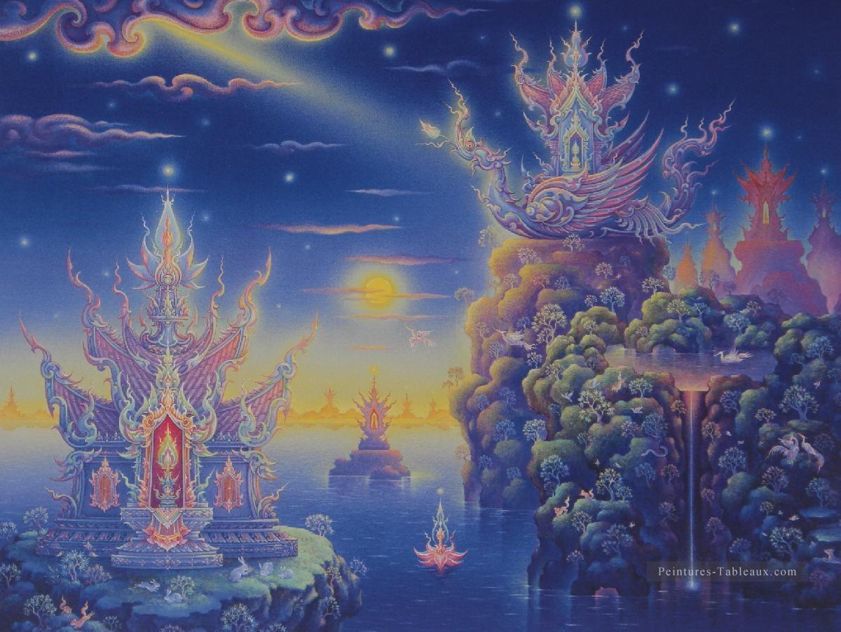 contemporain bouddhisme Fantasy 005 CK Fairy Tales Peintures à l'huile
